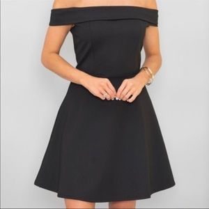 Off shoulder little black dress